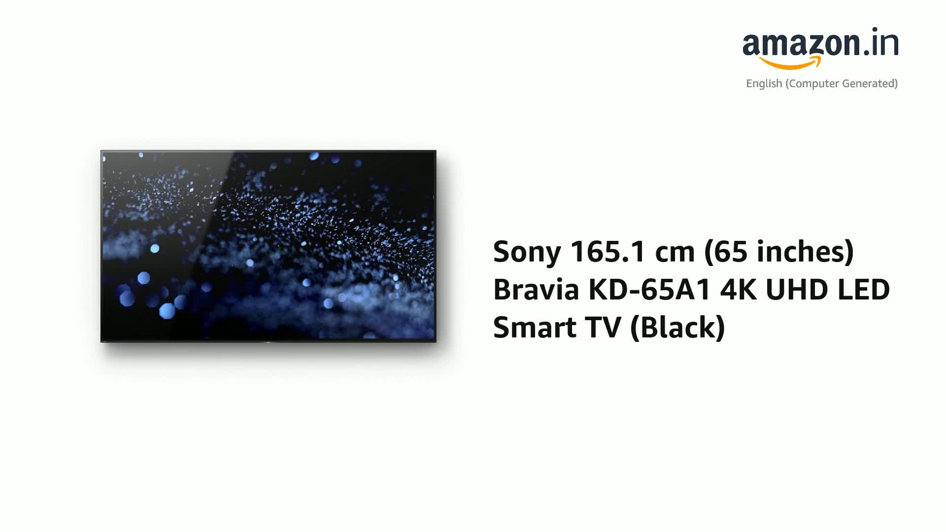 Sony 165.1 cm (65 inches) Bravia KD-65A1 4K UHD LED Smart TV